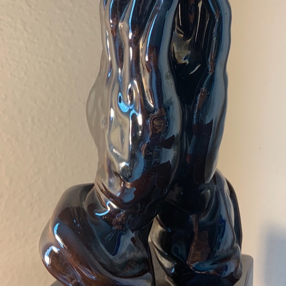 Praying hands ceramic sculpture inspirational religious spiritual - Picture 3 of 5